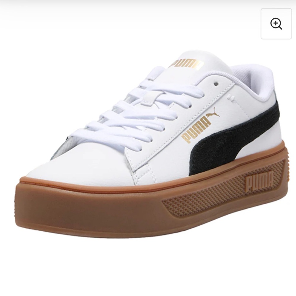 NWOT PUMA Women’s Smash Platform V3 Mono Twist Lace Up Sneakers SZ 8.5